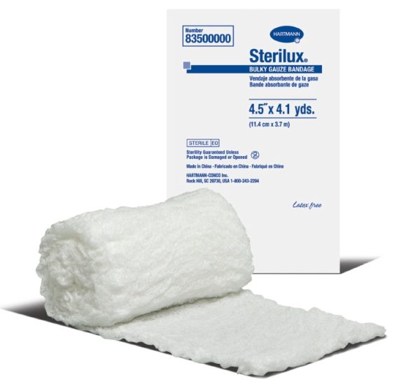 Sterilux Bulky Roll Gauze 4.5 Inch x 4.1 Yard, Sterile | Hatmann - Box of 30